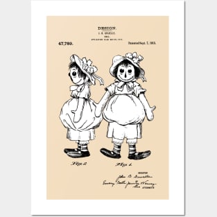 Raggedy Ann Doll Patent. Real Annabelle haunted or possessed doll - SBpng Posters and Art